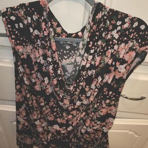 3x flower print blouse
